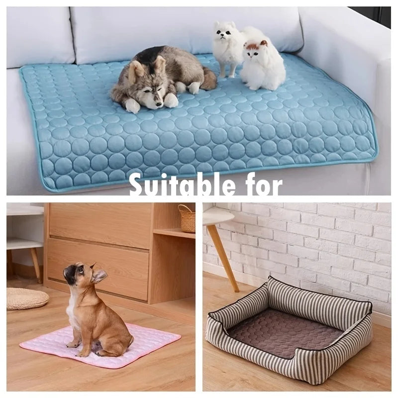 Dog Cooling Mat – Gel Ice Pad for Small & Large Pets