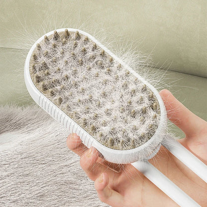 3-in-1 Steam Grooming Brush for Cats & Dogs