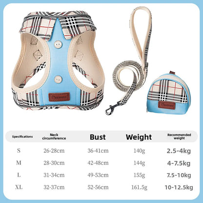 British-Style Dog Harness Set (3-Piece)