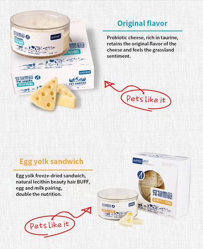 Freeze-Dried Cheese Bites for Cats & Dogs