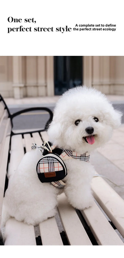 British-Style Dog Harness Set (3-Piece)
