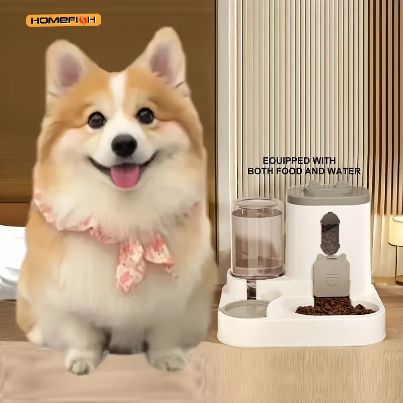 2-in-1 Cat Food and Water Dispenser