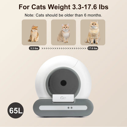 DOEL 65L Smart Self-Cleaning Litter Box