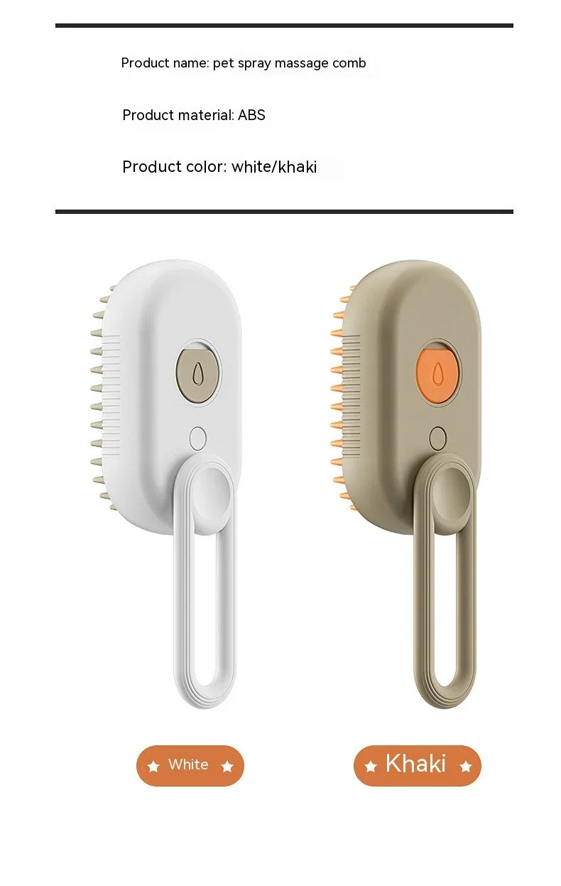 3-in-1 Electric Steam Grooming Brush