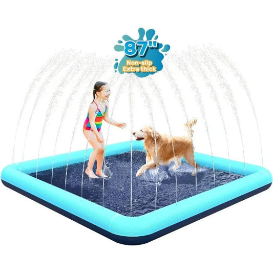 Inflatable Dog Splash Pad – Foldable Outdoor Sprinkler Pool