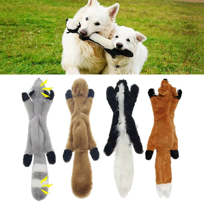 No-Stuffing Squeaky Crinkle Dog Toy