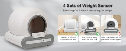 DOEL 65L Smart Self-Cleaning Litter Box