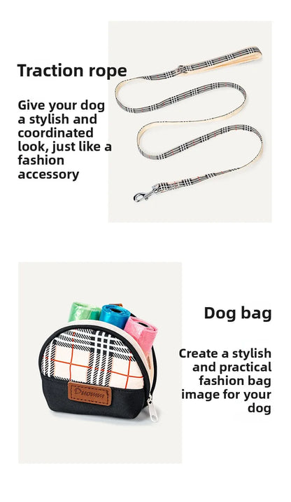 British-Style Dog Harness Set (3-Piece)