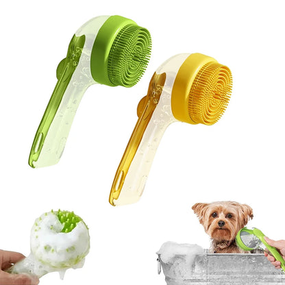 Silicone Bath Brush with Shampoo Dispenser