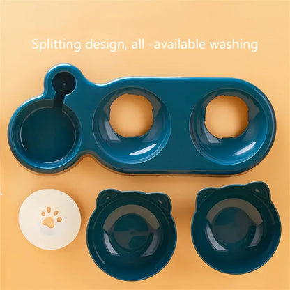 3-in-1 Cat Feeding Station