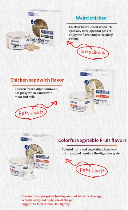 Freeze-Dried Cheese Bites for Cats & Dogs