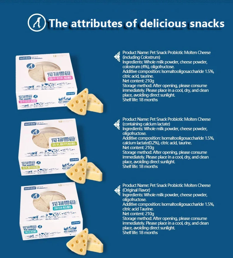 Freeze-Dried Cheese Bites for Cats & Dogs