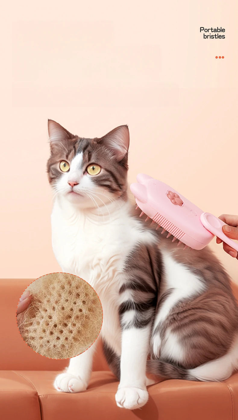 3-in-1 Electric Steam Grooming Brush