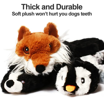 No-Stuffing Squeaky Crinkle Dog Toy