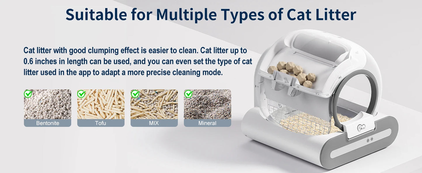 DOEL 65L Smart Self-Cleaning Litter Box