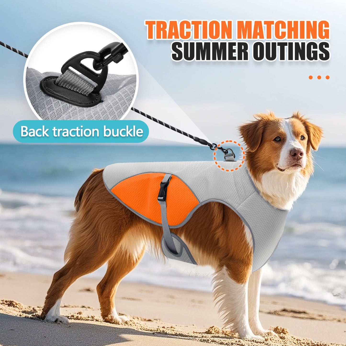Dog Cooling Vest & Harness Jacket