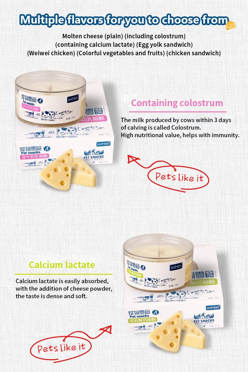 Freeze-Dried Cheese Bites for Cats & Dogs