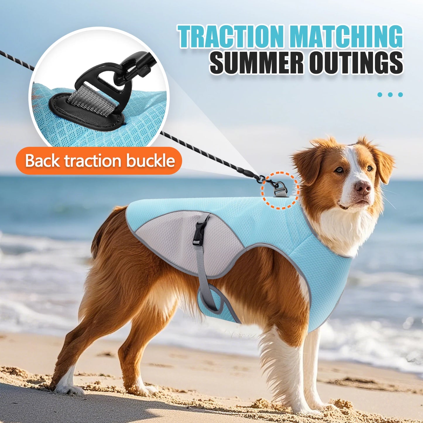 Dog Cooling Vest & Harness Jacket