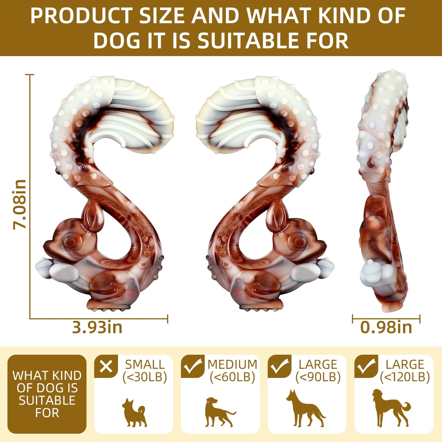 Tough Nylon Chew Toy (Beef Flavor)