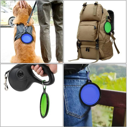 Folding Travel Bowl with Bottle